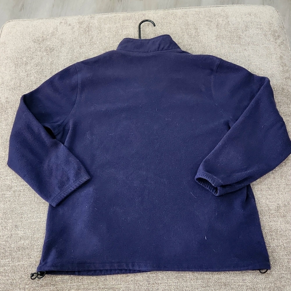Men's Croft and Barrow 1/4 Zip Pullover L Blue - Picture 2 of 2
